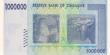 Zimbabwe $1 Million Dollar Banknote, 2008, Circulated (Used)